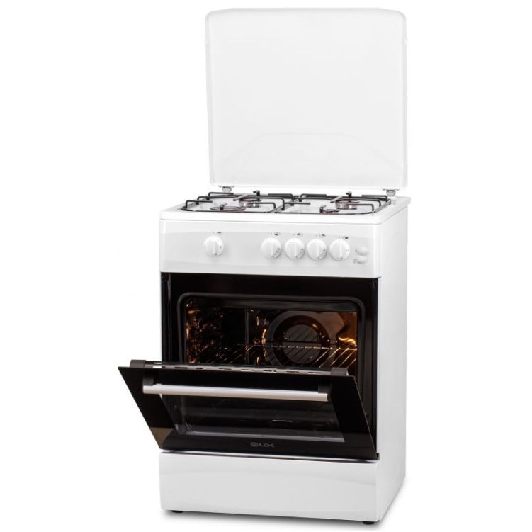 Aragaz LDK 6060 GRAI WH RMV NG, Gaz, 4 Arzatoare, Siguranta, Aprindere electrica Alb