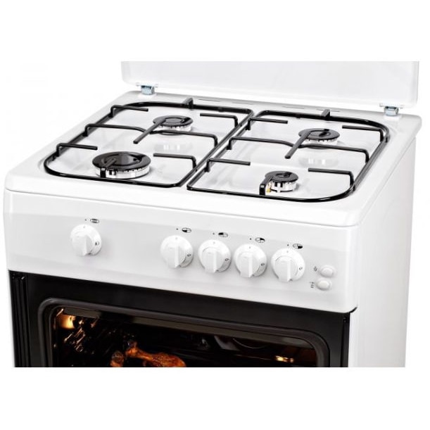 Aragaz LDK 6060 GRAI WH RMV NG, Gaz, 4 Arzatoare, Siguranta, Aprindere electrica Alb