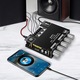 Amplificator audio, Rqiurpn, Bluetooth 5.0, 2.1 Canale, 2X50W+100W, Putere audio 12V-24V, Negru