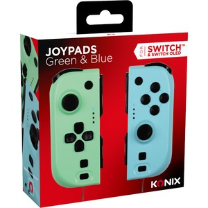 Set gamepad, LED, RGB, Compatibile cu Nintendo Switch, Albastru