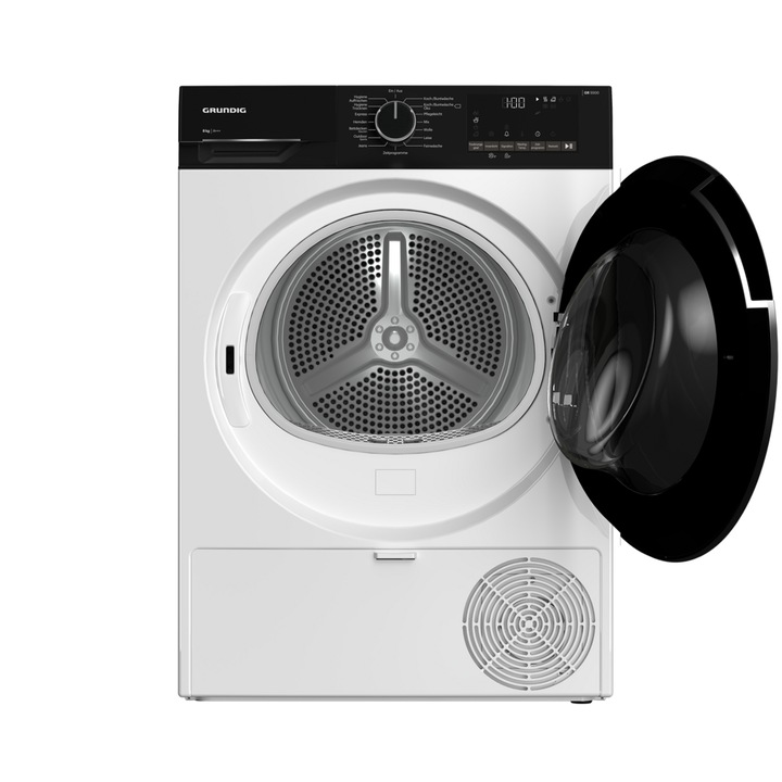 Uscator cu pompa de caldura Grundig GT55824F12, 8 kg