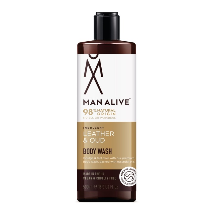 Man Alive tusfürdő bőr és oud illattal 500ml