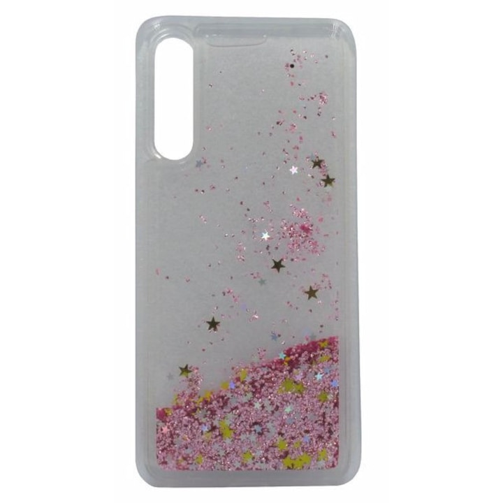 Husa telefon, Xiaomi, spate din silicon cu design flexibil, roz, pentru Xiaomi Mi 9 Lite & Xiaomi Mi CC9