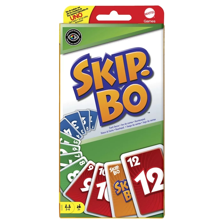 Skip-Bo kártyajáték, Mattel, 162 kártya, családnak