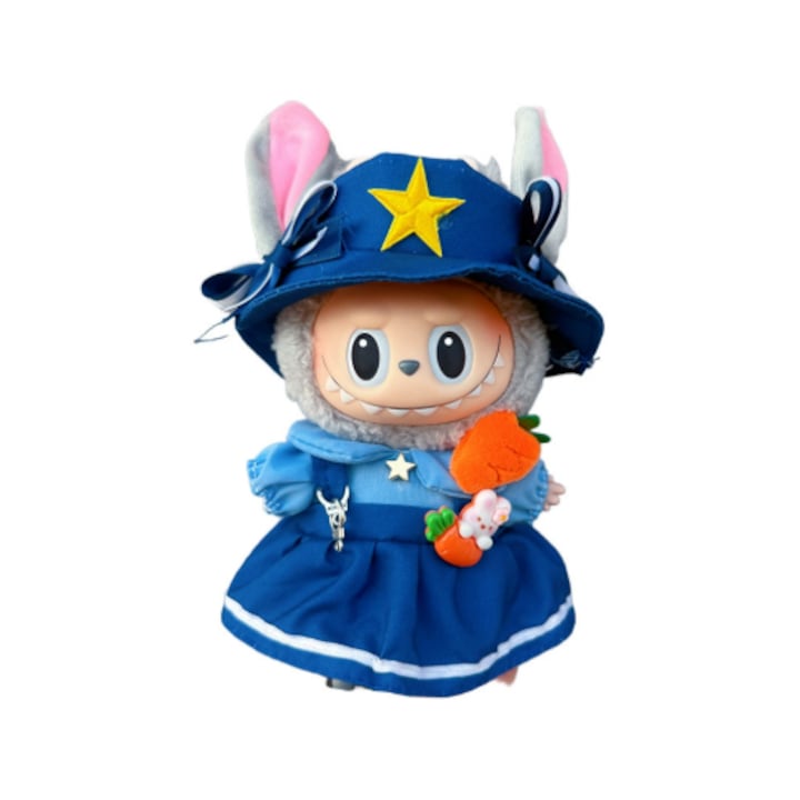 Labubu Babák（Csak ruhákat）, Pop Mart, Fehér, 17cm