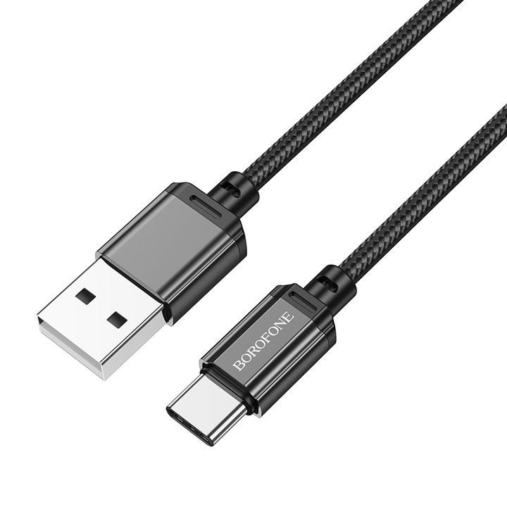 Cablu Borofone BX87 Sharp - USB - Tip C - 3A 1 metru negru