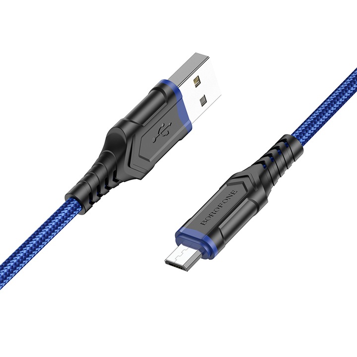 Borofone kábel BX67 - USB - Micro USB - 2, 4A 1 méter kék