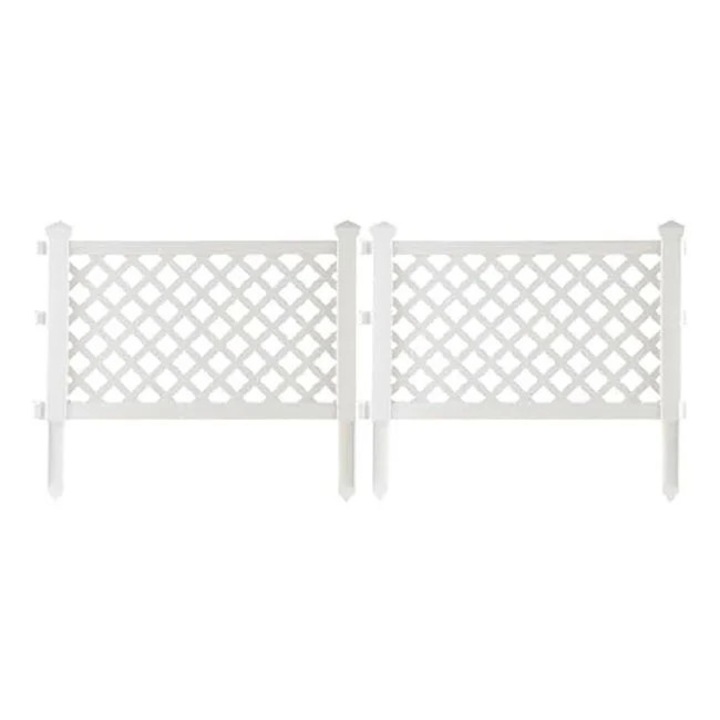 SEt 4 Gardulete gradina, Plastic, cu Model, Alb, 60x37cm