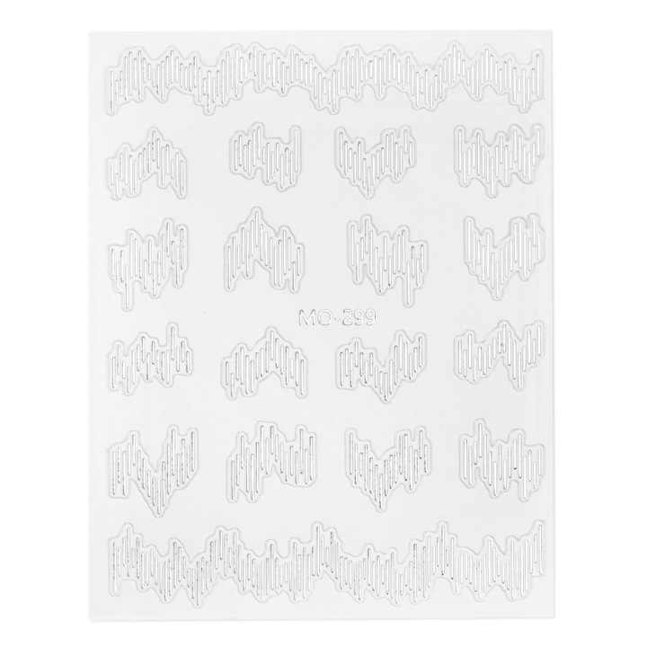 Abtibild unghii M0-299 silver