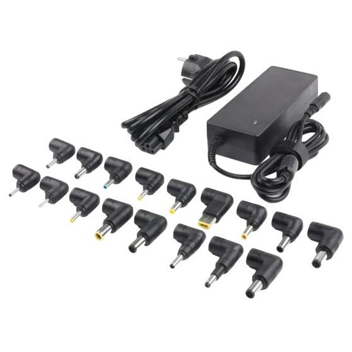 Incarcator laptop CoreParts 90W 19-20V 4.5-4.7A, tip plug: Multi