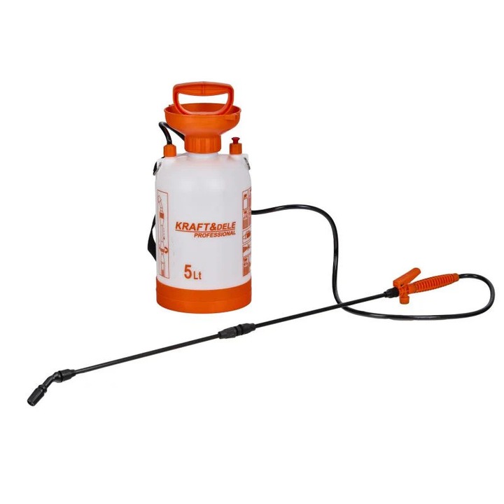 Pulverizator sub presiune, Kraft&Dele, 5l, durabil, cu curea de umăr