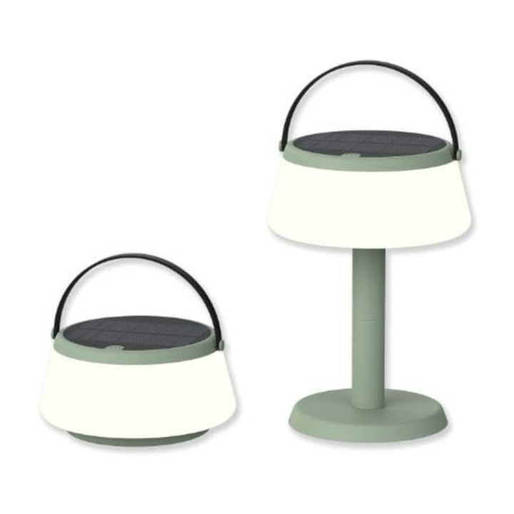 Veioza Solara LED Vivo 2-in-1, Klausen, 2.2W, 2700K, IP44, Verde