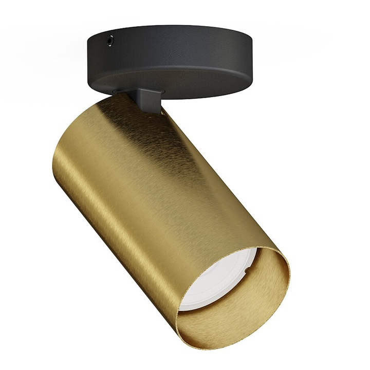 MONO I mobil mennyezeti spotlámpa, 13 cm, sárgaréz