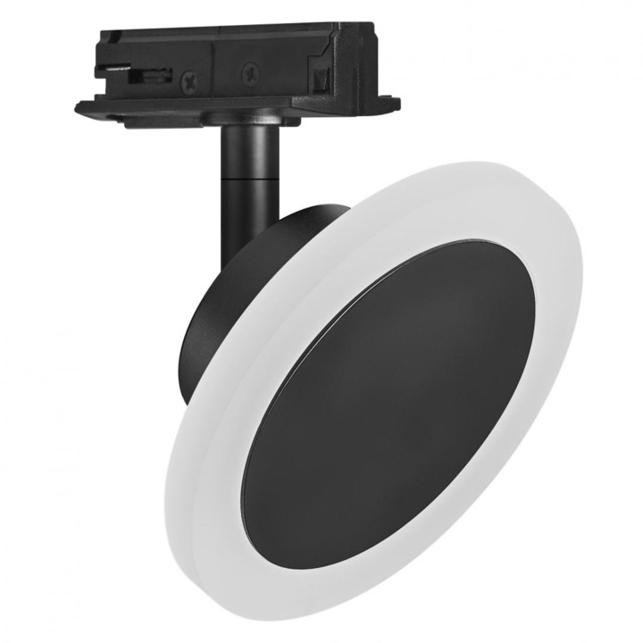 LED интелигентен спот за релса Ledvance Smart+ WiFi TRACKLIGHT SPOT CIRCLE, 6.5W, 480 lm, бяла светлина 3000-6500K, димируем, IP20, регулируем, Ø120x95mm, черен