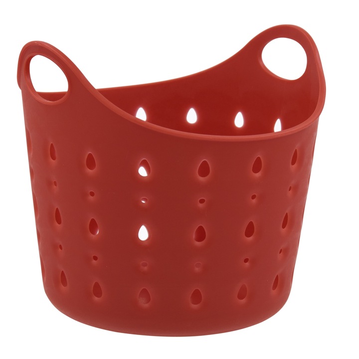 Cos pentru rufe Yordlife, 15L, rosu, design modern