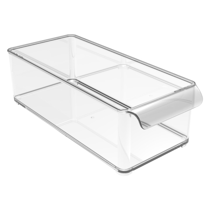 Recipient pentru frigider Yordlife Mannaz transparent 32,9x14,3x10,2cm 3,7L