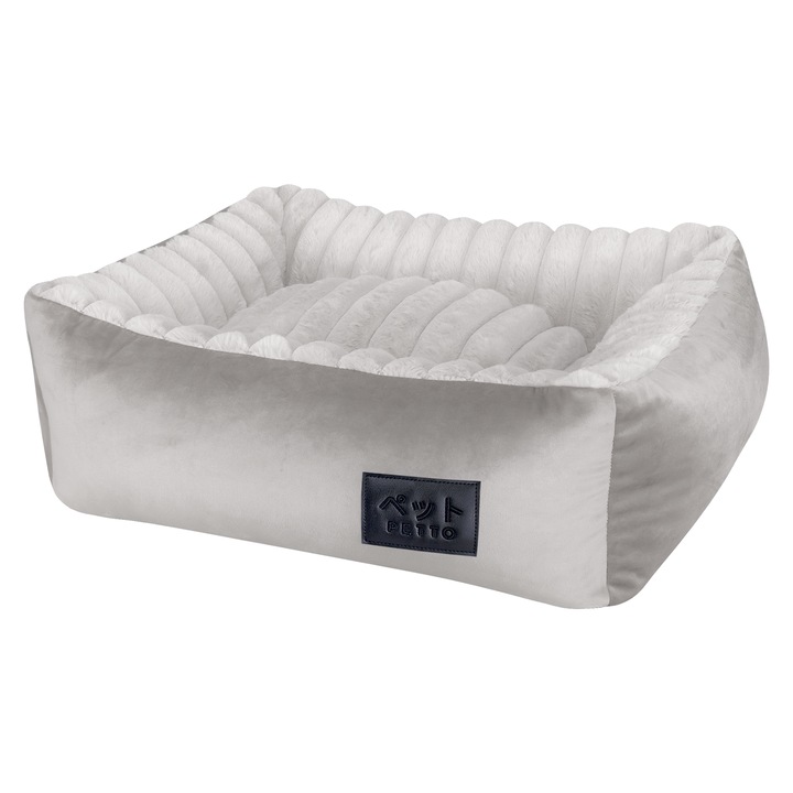 PETTO Osaka Fluffy culcus gri pentru caini S