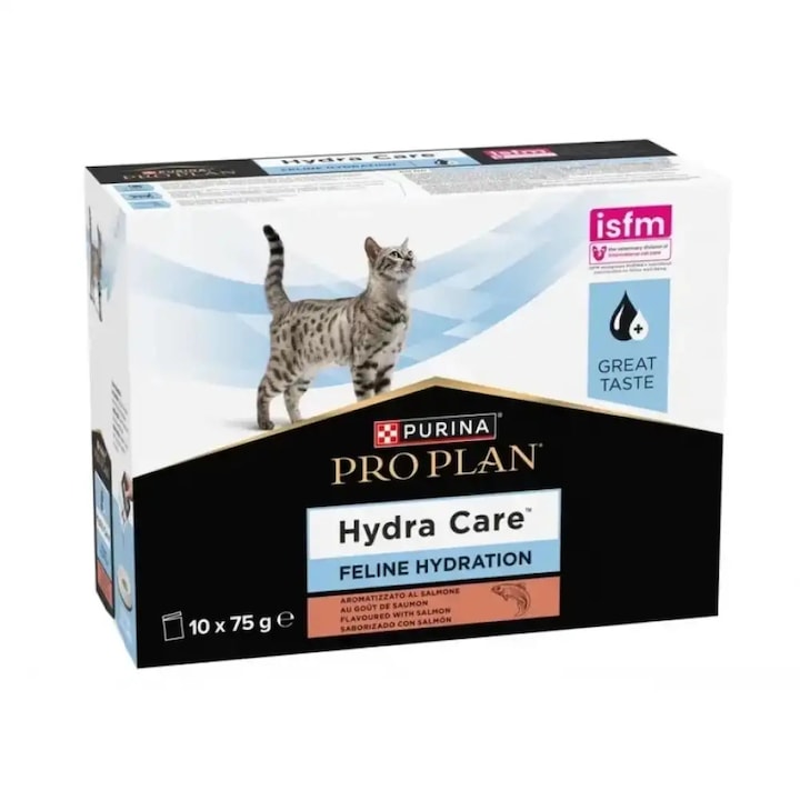 Purina Pro Plan Cat Hydra Care, somon, 10x75 g