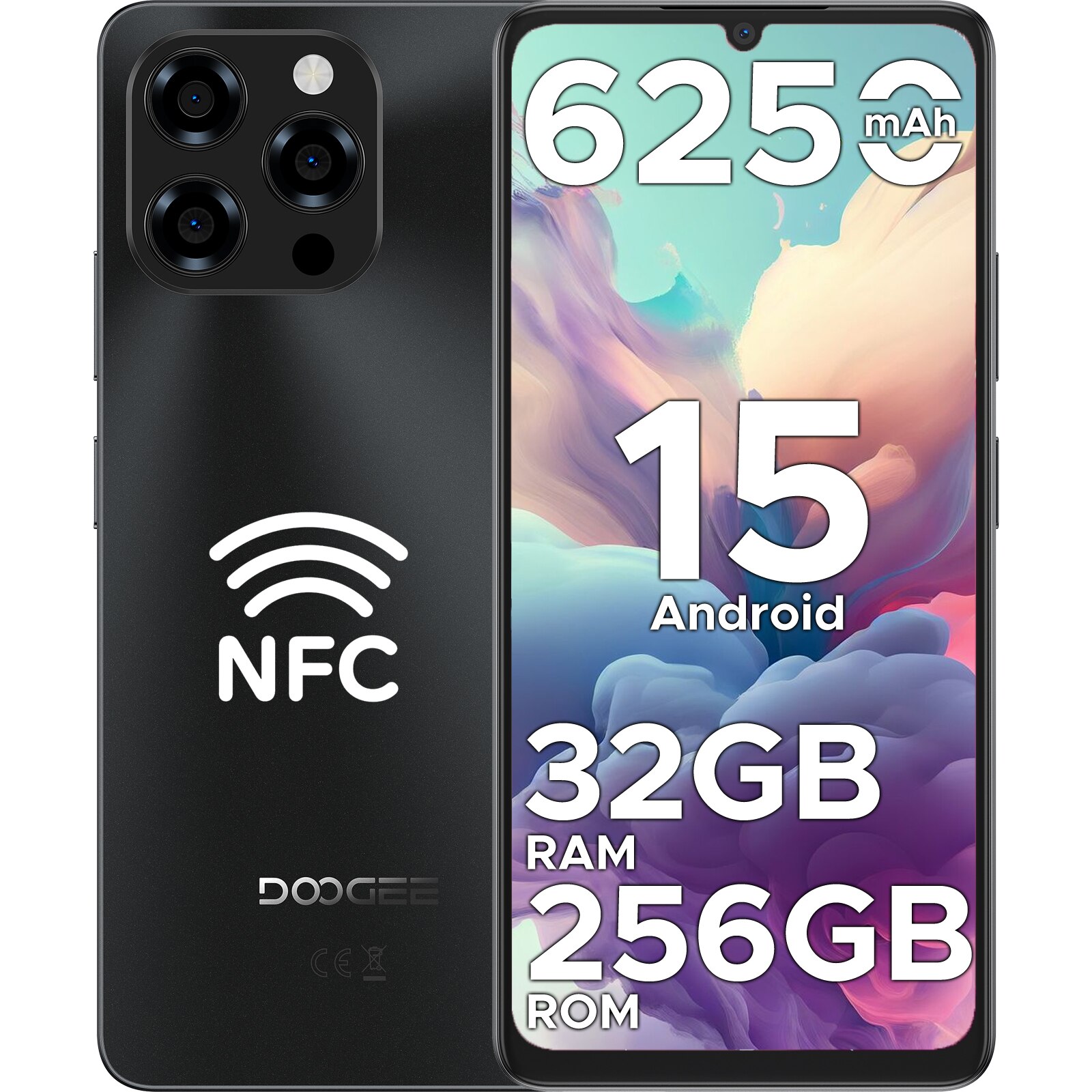 Telefon mobil DOOGEE Note 58 Pro, 32GB RAM + 256GB, Octa Core