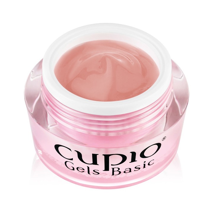 Gel UV de constructie, Cupio, Nude, 15 ml, densitate medie, nu contine hema