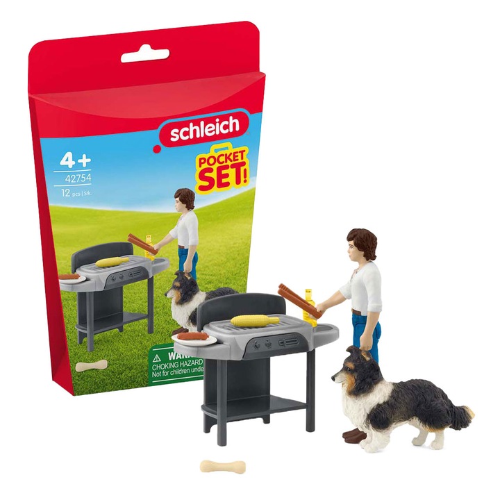Set Figurine Schleich, Barbeque cu Tom, Multicolor