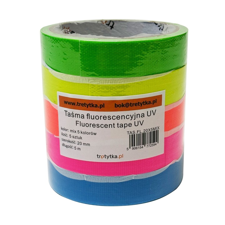 Set banda fluorescenta UV Tretytka.pl, 20x500cm