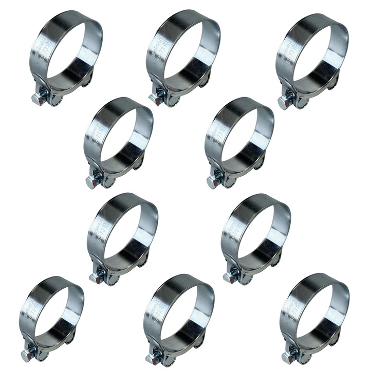 Set 10 cleme Tretyka.pl, GBS O68-73 mm, otel zincat, M8x70, 24x1,5 mm