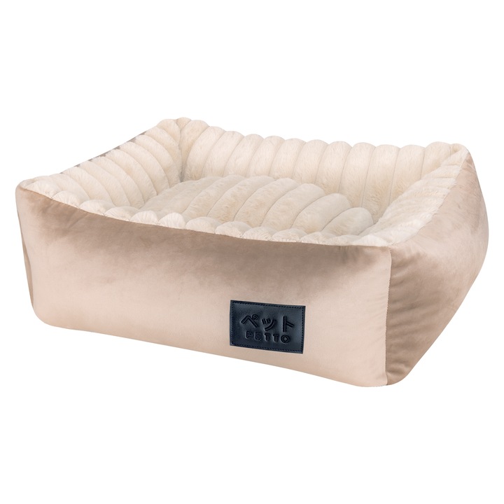 PETTO Osaka Fluffy culcus bej pentru caini S