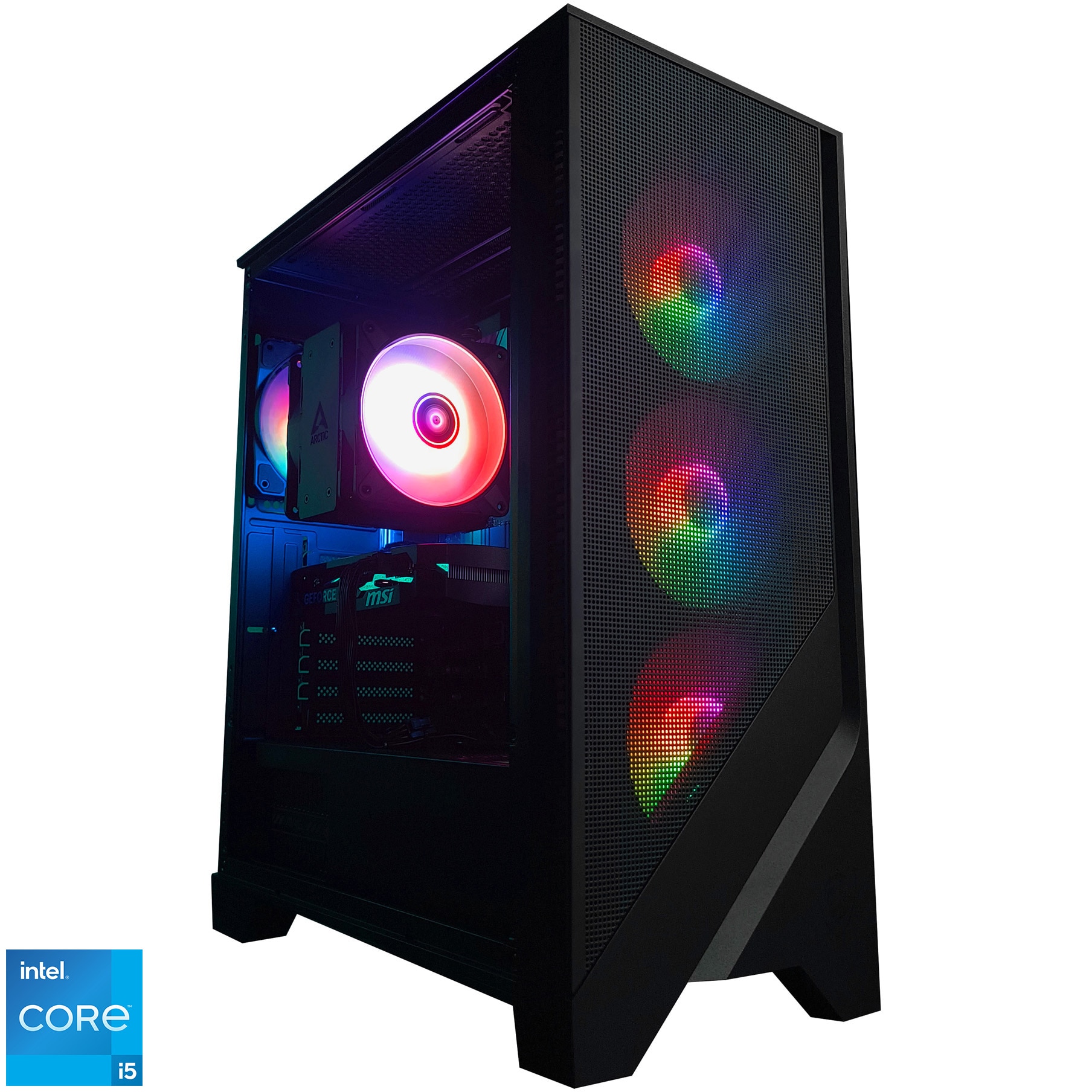 Sistem Desktop PC Gaming A+ cu procesor Intel® Core™ i5-14400F