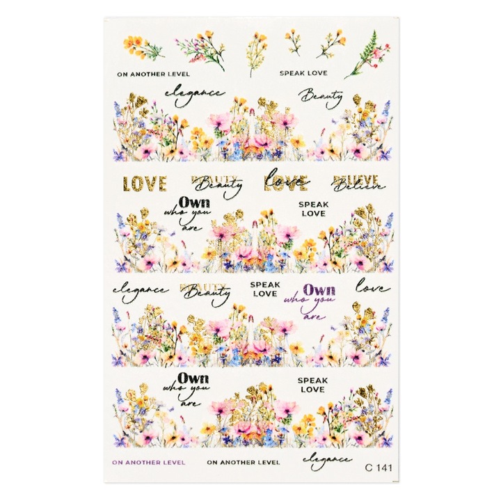 Tatuaj pentru unghii Cupio, decoratiune, multicolor