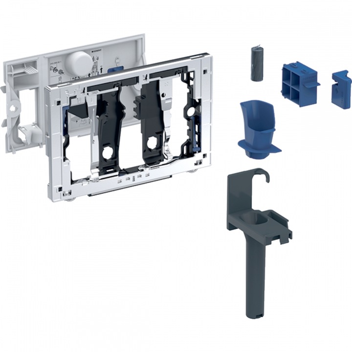 Geberit DuoFresh Egység vízkezelő tablettához, Sigma 12 cm falsík alatti tartályhoz, antracit