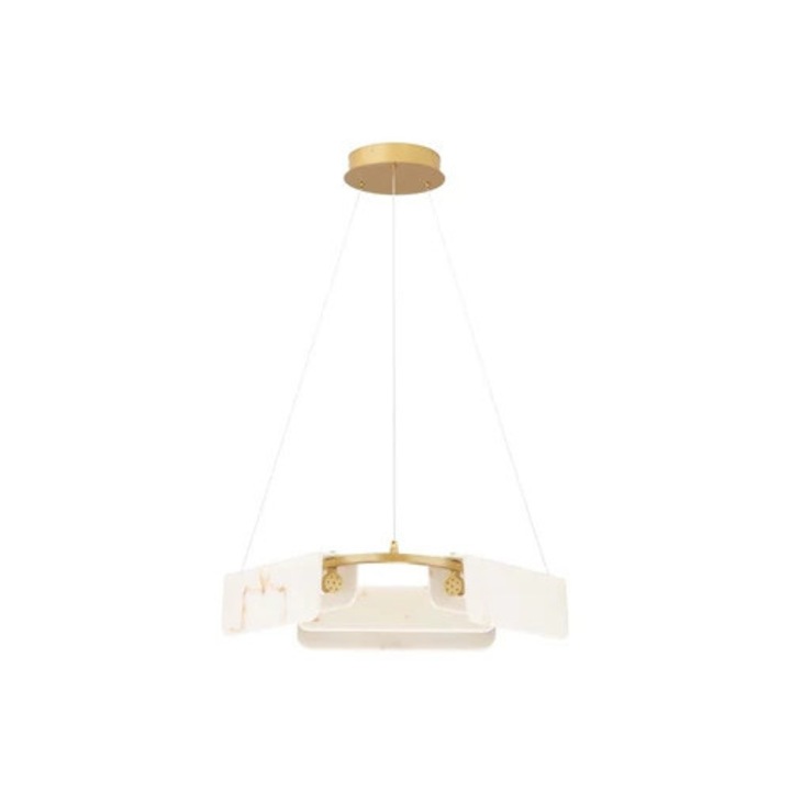 Pendul NovaLuce AIDER metal, auriu, LED, 34W, 3000K, 2146 Lm - NL-9019758