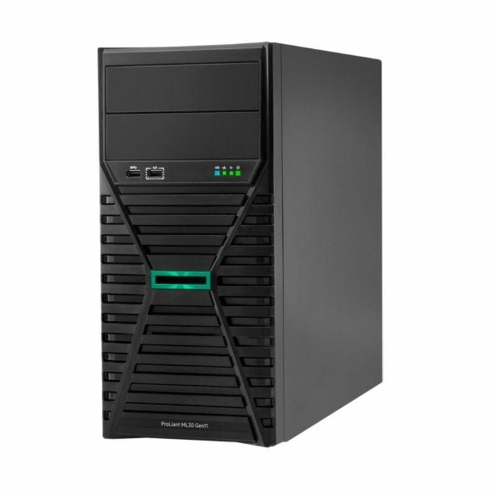 HPE ProLiant ML30 Gen11 szerver, Intel Xeon E-2436, 32 GB RAM, 480 GB SSD, fekete, 4U