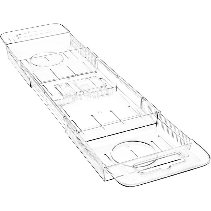Suport pentru cada extensibil START MAKERS, Plastic, transparent, 22-31 inch