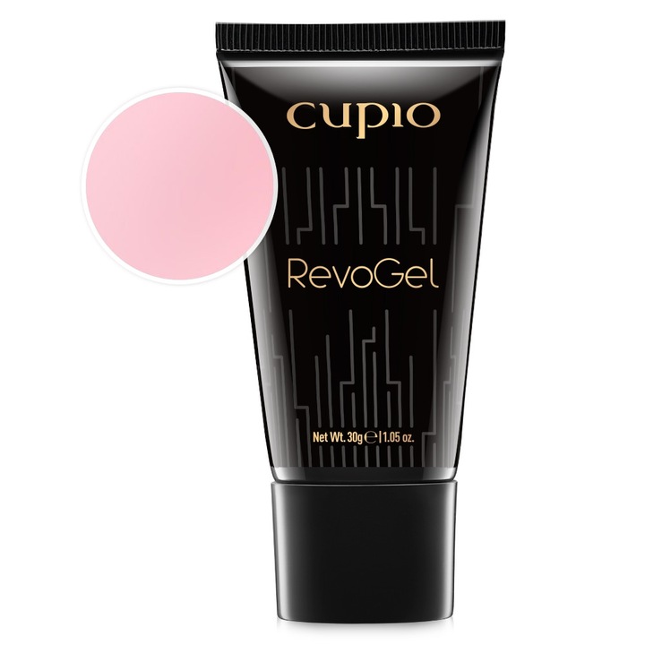 Gel UV Cupio RevoGel 30g, roz, textura medie, sclipici