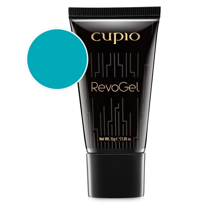 RevoGel Cupio UV zselé, Neon Aqua, 15ml, hibrid, ellenálló