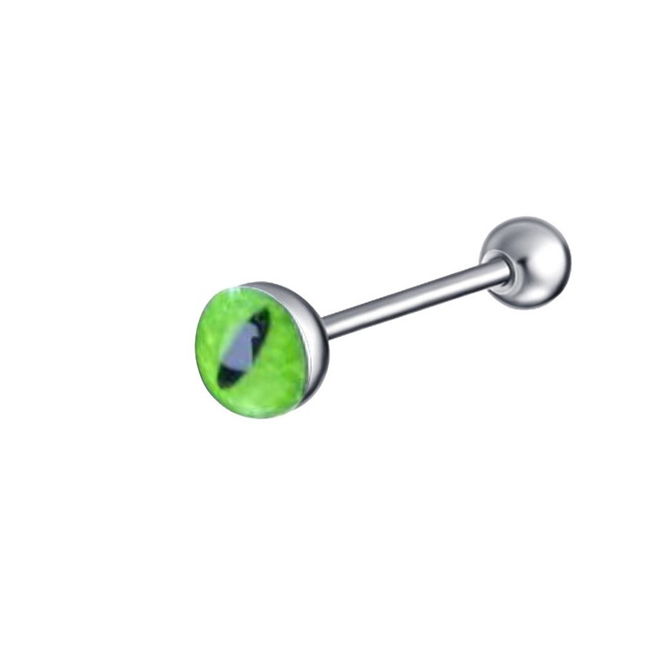 Cercel pierging limba, Inox, Multicolor