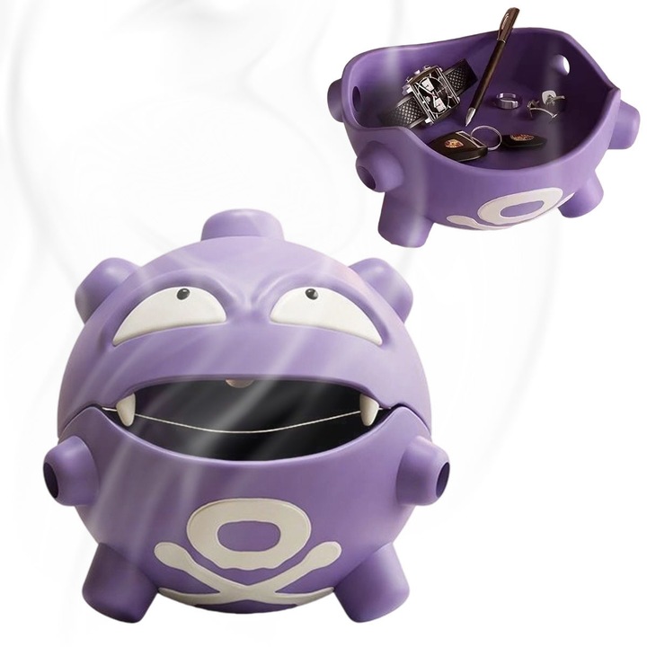 Multifunkciós hamutartó, műanyag, lila