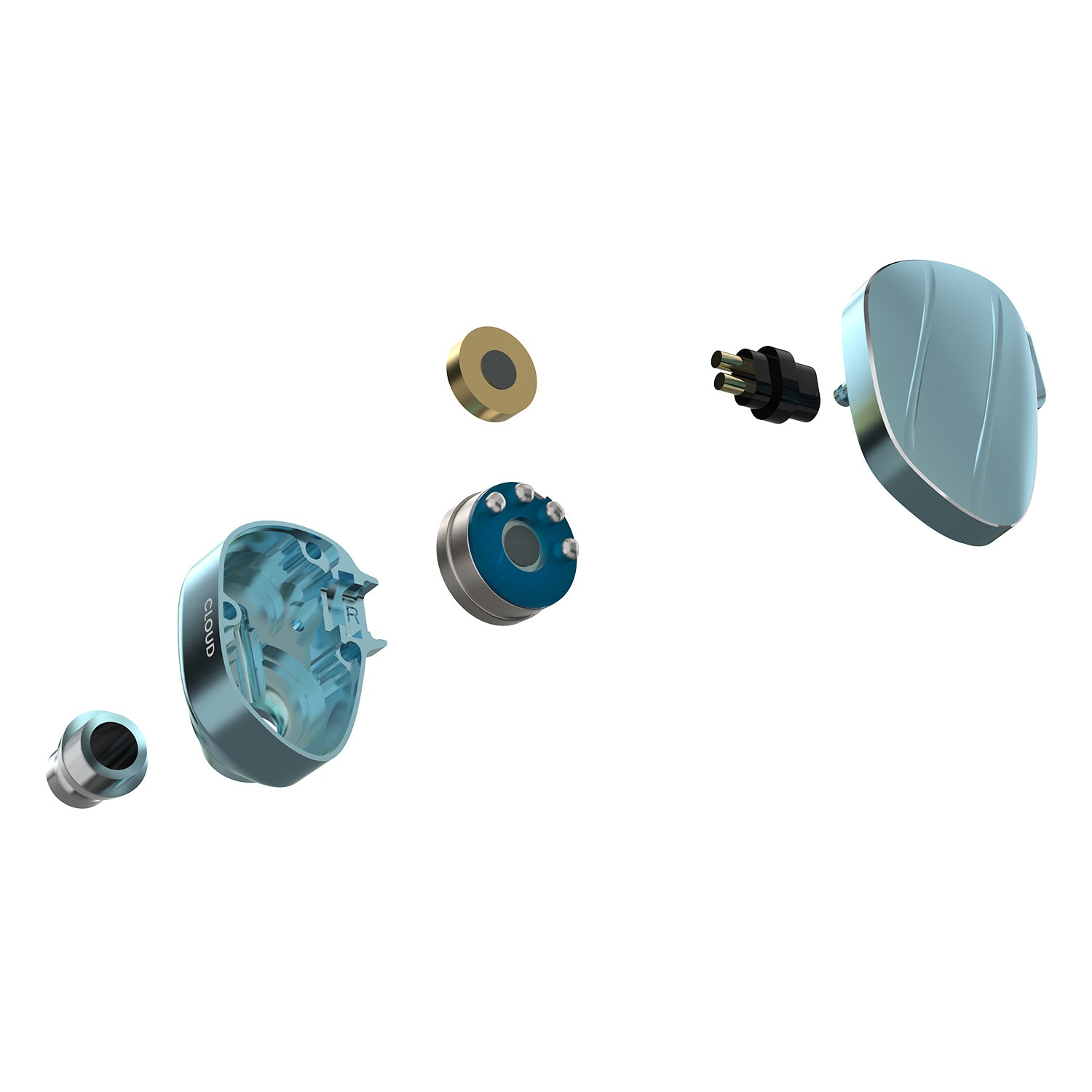 BQEYZ Weather Series Cloud, casti cu fir HiFi, IEM, driver dinamic de 10 mm, driver pasiv de 6,8 mm, rezolutie inalta，3.5mm