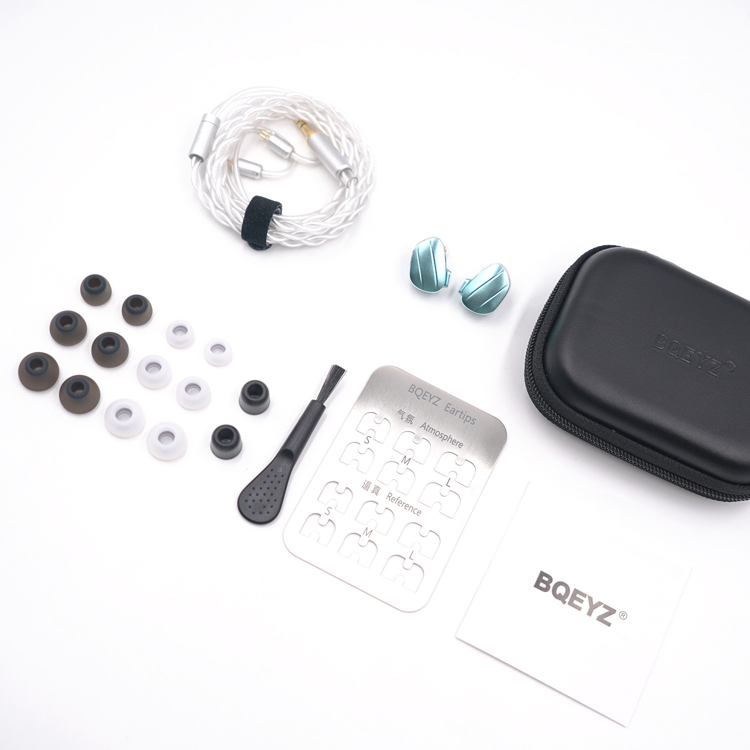 BQEYZ Weather Series Cloud, casti cu fir HiFi, IEM, driver dinamic de 10 mm, driver pasiv de 6,8 mm, rezolutie inalta，3.5mm