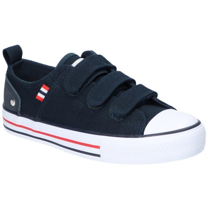 Детски маратонки с велкро покритие, American Club, Lh120, ежедневни, дишащи, текстилен материал, тъмносиньо 34