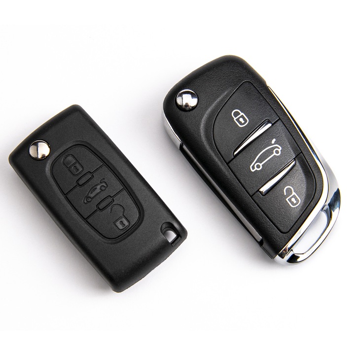 Kit de Conversie Carcasa Cheie HU83, Negru, Pentru Citroen Berlingo, S2, C3, C4, C5, Jumper, Saxo