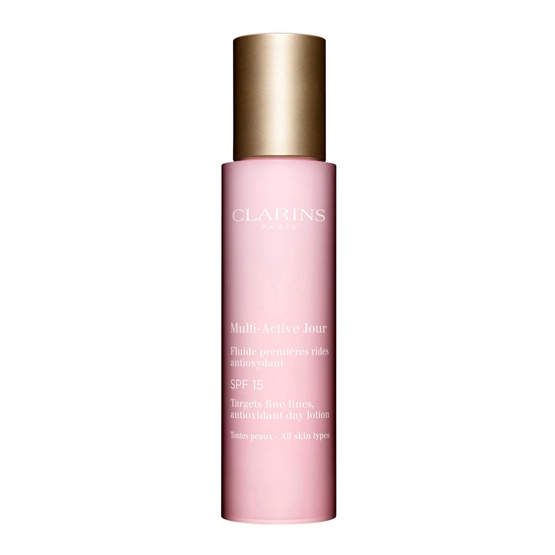 Lotiune de zi Clarins, antioxidantă SPF15, pentru toate tipurile de piele, 50 ml