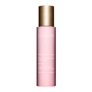 Lotiune de zi Clarins, antioxidantă SPF15, pentru toate tipurile de piele, 50 ml Lotiune de zi Clarins, antioxidantă SPF15, pentru toate tipurile de piele, 50 ml