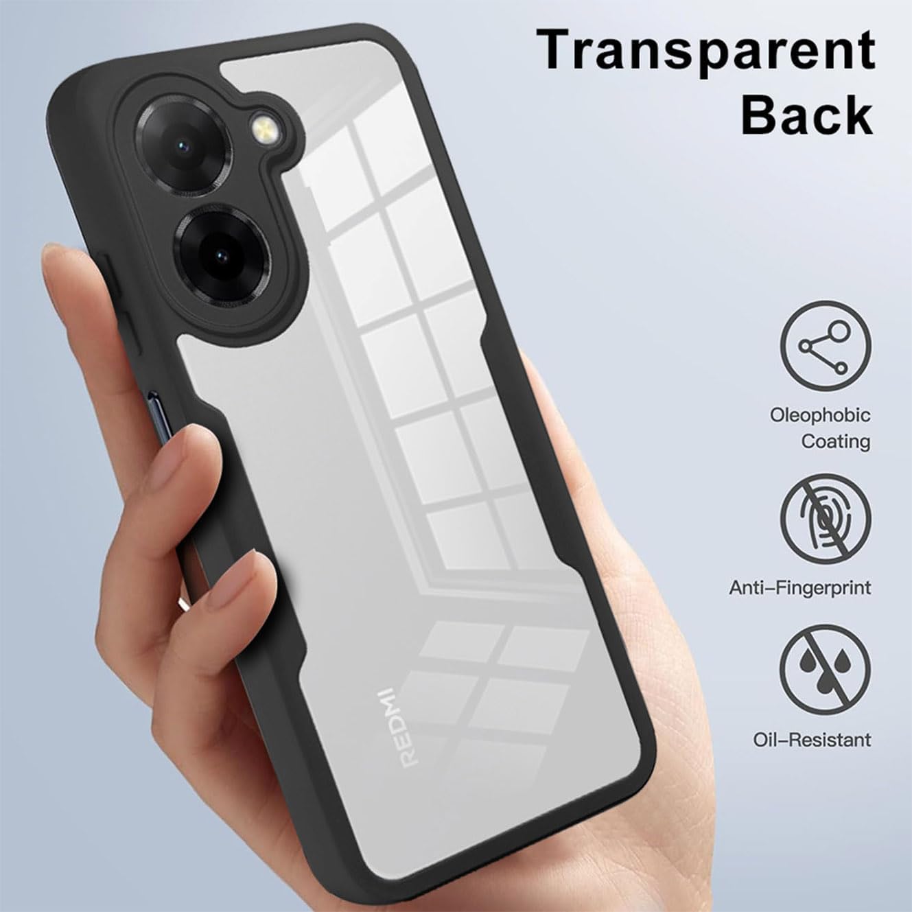 Pachet 360: Husa cu folie integrata pentru Xiaomi Redmi A5 4G Cover360 fata / spate - albastru