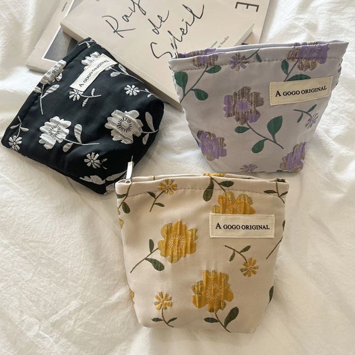 Geanta de machiaj draguta, geanta de toaleta de calatorie cu fermoar, geanta de machiaj