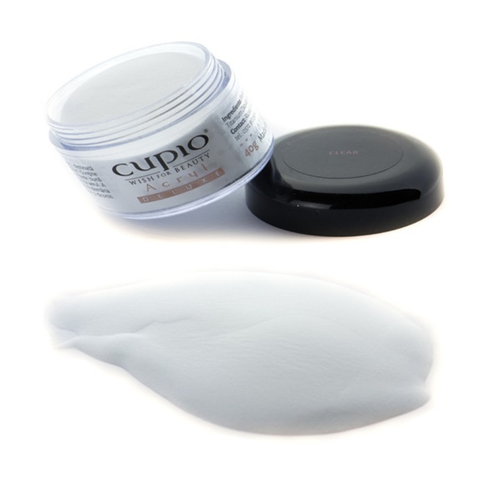 Pudră acrilică Cupio 40g, transparentă, de calitate superioară