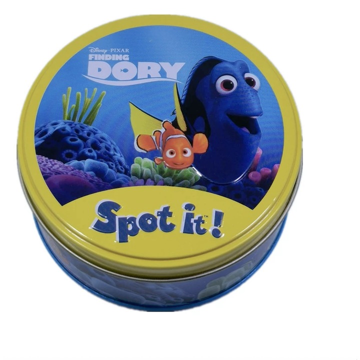 Настолна игра - Spot It Junior Animals, игра Dobble, морски риби, риболовна игра, 4 години, 2-6 играчи, карти за игра за деца
