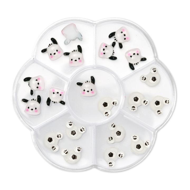 Set decor 3D pentru unghii, Pinx, 20 buc, multicolor