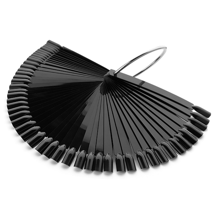 Tipsuri de unghii Cupio, negre, set 48 buc